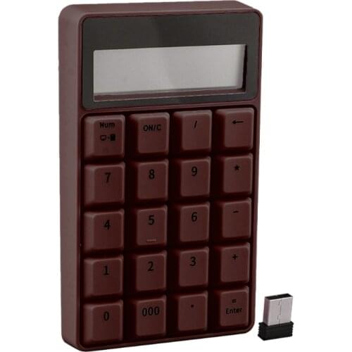 Mini 2.4G Wireless Number Keypad 20 Keys Digital Numeric Keyboard for Windows XP Y1AE