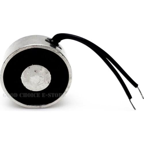 DC 12V Mini Size Solenoid Electromagnet Electric Magnet 0.5KG Adsorption Force Dia. 18 x 9mm