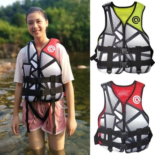 Youth Boating Vest Neoprene Buoyancy Swimsuit Life Jacket for Surfing, Swimming, Kayaking Driting Aid Float Suit for Kids