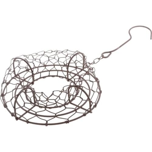 21cm Ring Shape Iron Wire Frame Succulent Pot Rack Wedding Garden Decor