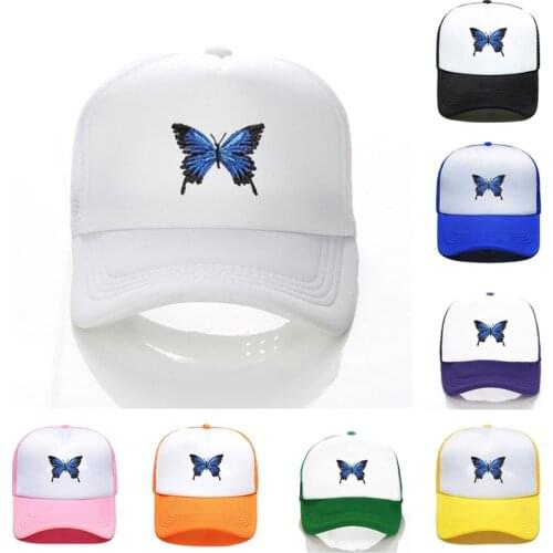 Butterfly hat DIY logo hat customized summer cap unisex mesh foam hat casquette homme gorras кепка mesh hat for men and women