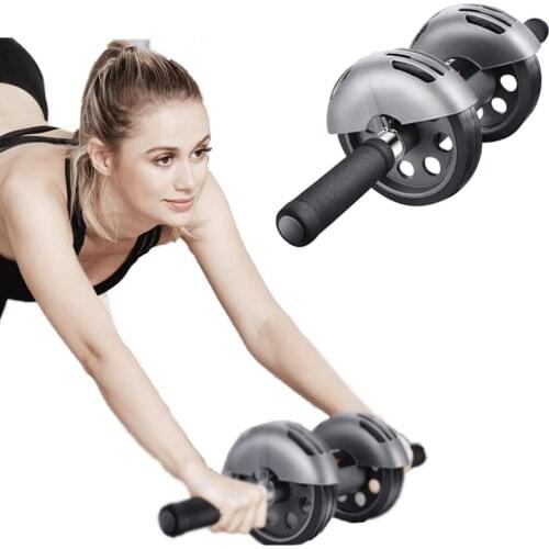 Muscle Abdominal Roller Push-ups Muscle Training Abdominal Muscle Fitness Wheel Stretch Elastic Home Gym Sports Equipment Unisex