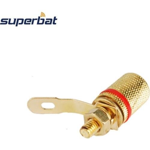 Superbat Gold Premium Speaker Binding Post for Speaker Amplifier Banana Plugs CCTV all DC