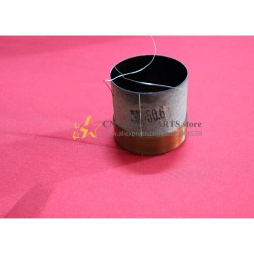 1 pcs ID: 50.6 mm 2" black aluminous 8 ohm woofer bass loudspeaker speaker voice coil - 4 layer Winding