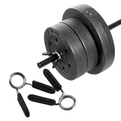 New Weight Bar Dumbbell Lock Fitness Gym Standard Barbell Spring Collar Clamp Clips 1Pair 25mm-50 Mm