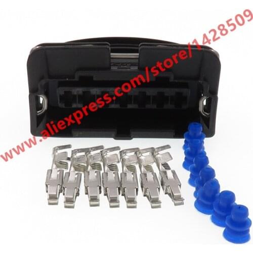 10 Sets 7 Pin Automotive Connector Wiring Socket Waterproof Female Plug 282194-1
