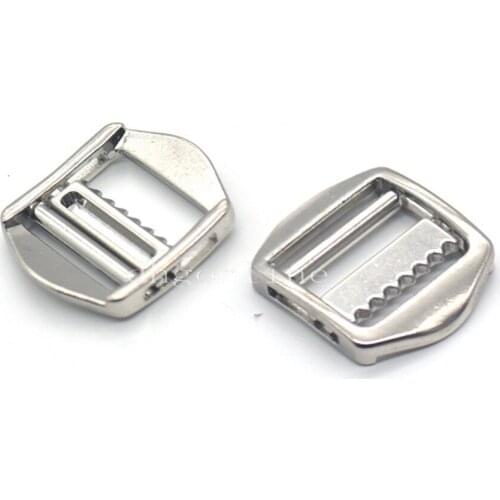 5 20 Pcs 20mm Double Bar Roller Sliding Triglides Adjustor Buckle Belt Strap Zinc Alloy