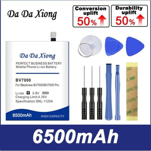 DaDaXiong 0 Cycle 6200mAh V575868P BV7000 Battery For Blackview BV7000 Pro BV7000 Replacement Phone Batteries+Quick Arrive