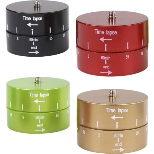 60min Go Pro Accessories Time Lapse Photography Delay Tilt Head for GoPro 9 8 7/6/5/4 SJ4000 Yi 4K 360 Degree Rotation Timer