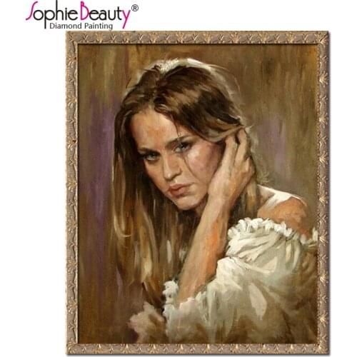 Diamond Mosaic Pictures DIY Beautiful Lady Raining Arts Crafts Sewing Embroidery Handcraft Mosaic Painting Cross Stitch Kits