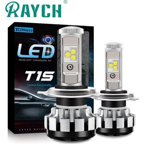 T1S Auto H4 LED H11 H8 LED HB3 9005 HB4 H1 H3 HB3 Car Headlight 80W High Low Beam 6000K LED H7 luces led para Auto lamps CANBUS