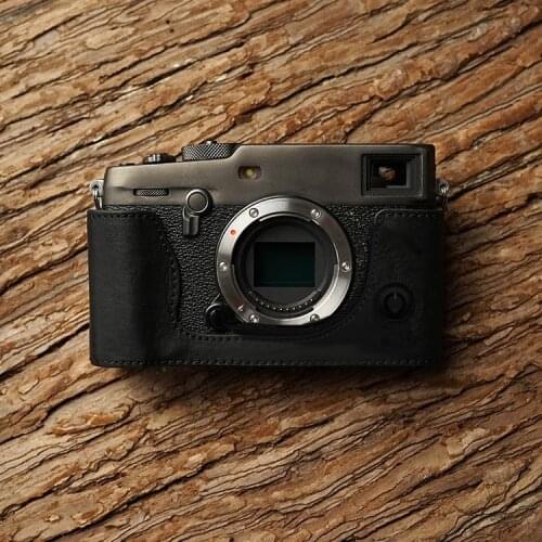 Vintage AYdgcam XPRO 3 Case Genuine Leather Camera case Handmade Half Bag For Fujifilm Xpro 3 X-pro 3