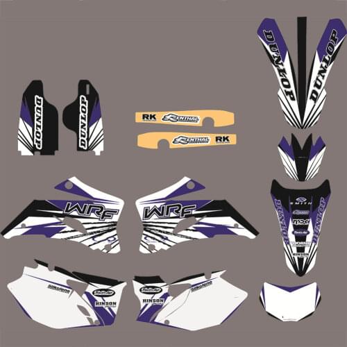 For Yamaha WR450F WRF450 2007 2008 2009 2010 2011 Free Customized Graphics stickers Decals For WR250F WRF250 2007-2012 2013 2014