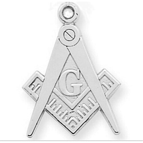 Double Nose Metal gold silver Freemason Masonic Symbol charm pendants for member souvenir gift jewelry diy