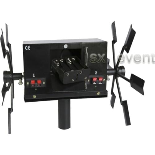 Remote control double wheel face windmill battery type stage cold fountain ignition system