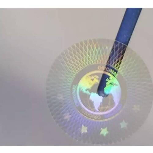 Hot-sale Custom 3D Clear Transparent Round anti-counterfeit Adhesive Hologram Holographic Overlay Sticker