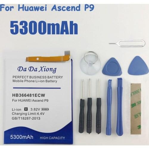 4850mAh HB366481ECW Battery for Huawei P9 Battery EVA-AL00 AL10 EVA-TL00 EVA-L19 For Huawei G9 Lite Honor 8 For Huawei 5c