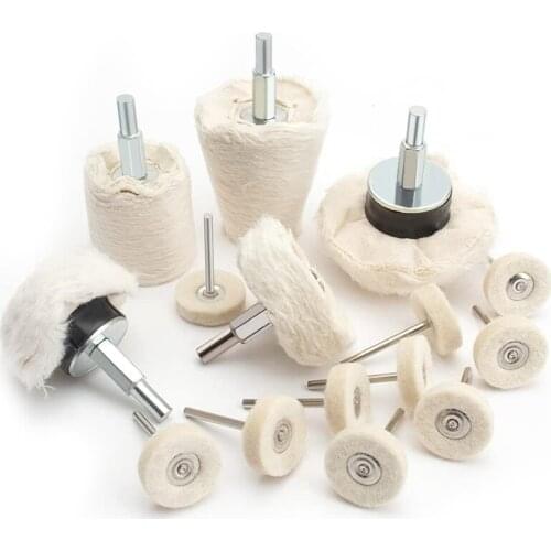HOT-15Pcs Polishing Disc For Drill, Polishing Attachment, Brush Set, Polishing Catch Pad, Polishing Wheel
