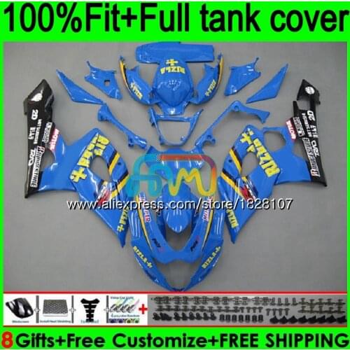 Injection For SUZUKI GSXR1000 K5 GSXR-1000 GSX R1000 98BS.82 GSX-R1000 Blue yellow GSXR 1000 CC 1000CC 05 06 2005 2006 Fairings