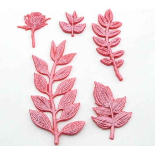 Rose Leaf border fondant Cake Silicone Mould Baking Tool European Embossed Silicone Mould chocolate cookies sugarcraft tool