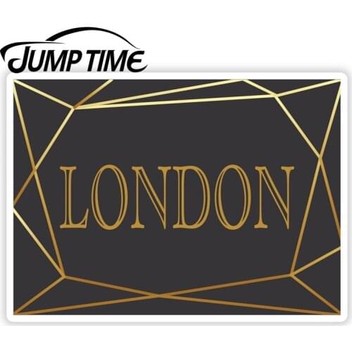 Jump Time London England City Art Deco Stickers Travel Sticker Luggage Car Funny Decal Trunk Window Car Covers