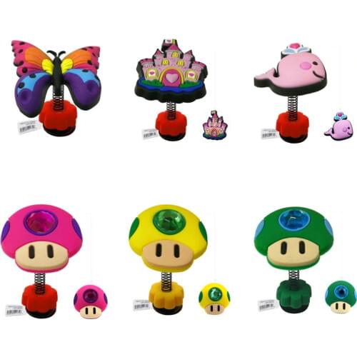 1pcs Butterfly Castle High Imitation Shoe Charms Whale Spring JIBZ Croc Charms Crystal Standing Accessories Kids Xmas Gift