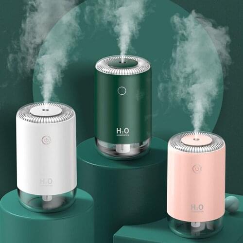 370ml Portable Mini air humidifier home office silent essential oil diffuser USB atomizer with seven-color lamp