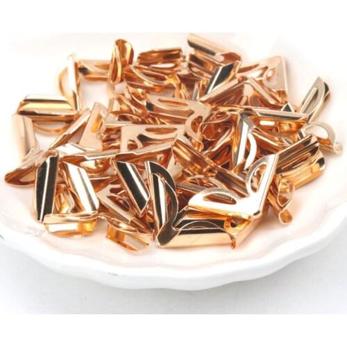 Rose Gold Metal Corners Books Scrapbooking Photo Albums Menus Crafts DIY Accessories 40pcs 16x16x2.5mm