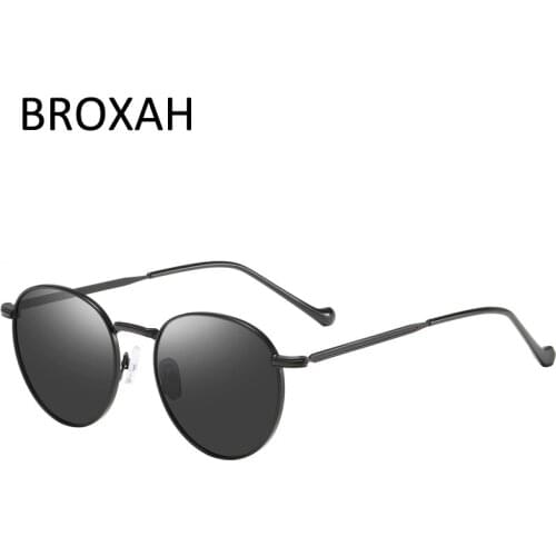 Fashion Metal Round Sunglasses Women Men Brand Designer Polarized Sun Glasses Female Driving Glasses UV400 Lens