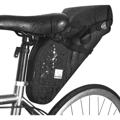 Waterproof 7L Bicycle Saddle Bag Large Capacity Bicycle Seat Bag Reflective Cycling Rear Seat Bag Tail Rear Bag Bike Accessories