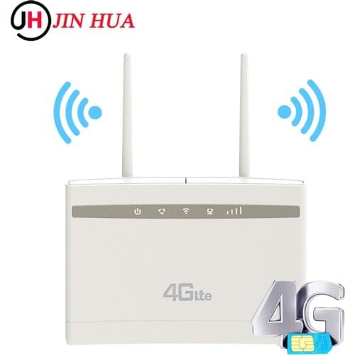 Unlocked 2.4G LTE Modem 4G Wifi Router Sim Card Mobile WIFI Hotspot 4g Router High Gain External Antenna CPE Home Office Router