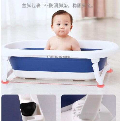 Baby Bath Tub Baby Foldable Baby Sitting And Lying Large Bath Bucket Baby Household Newborn Childrens Products