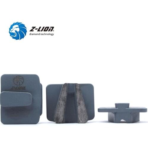 Z-LION 3pcs #30/40 Floor Polishing Diamond Block Metal Bond Segment Grinding Wings Blade Shoes Concrete Polishing Floor Coarse