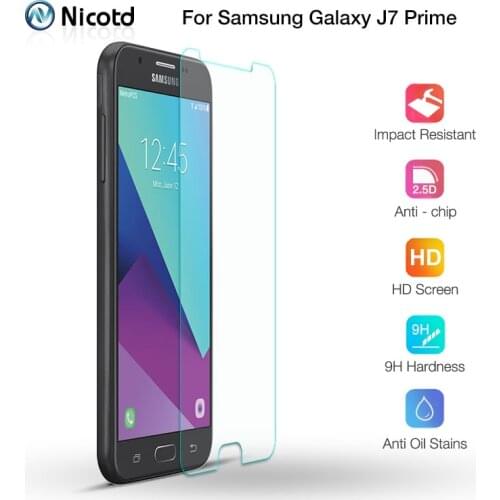 Nicotd Screen Tempered Glass Protector For Samsung Galaxy J7 Prime G610F G610F/DS G610F/DD G610M G610M/DS G610Y/DS 9H Glass Film