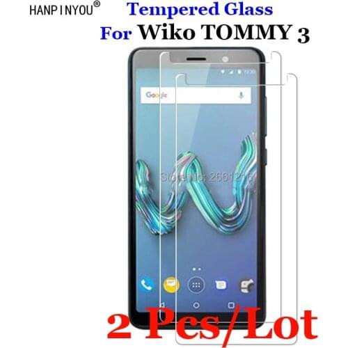 2 Pcs/Lot For Wiko TOMMY3 Tempered Glass 9H 2.5D Premium Screen Protector Film For Wiko TOMMY 3 5.45"