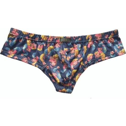 Brand Mens sexy Underwear Small Boxers Printed mens small flat angle sexy underwear male boxer shorts milk silk underpants