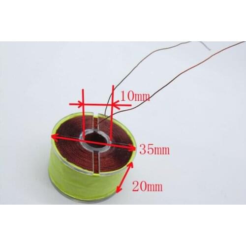 35*10*20mm Inductance Coil Magnetic Levitation Coil 1000 Turns DIY Full Copper Core Suspension Coil Line Diameter 0.35mm