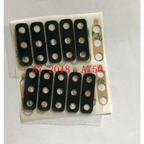 50pcs 100pcs New For Samsung Galaxy A7 2018 A750 Rear Back Camera Glass Lens Cover With Ahesive Sticker Replacement Parts
