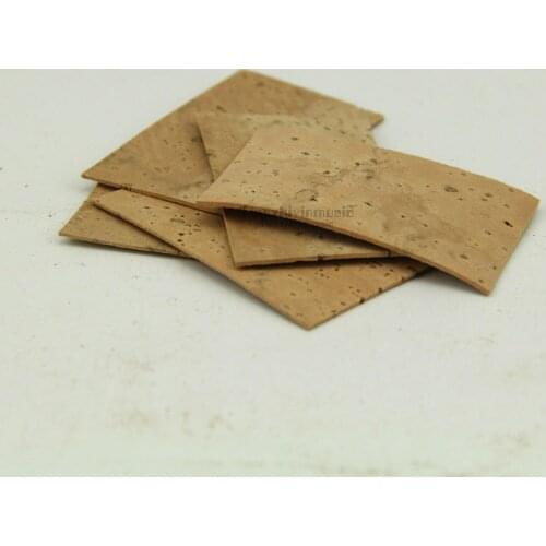 50Pcs Natural Clarinet Flute Oboe Saxophone Neck Cork Sheet 0.8mm