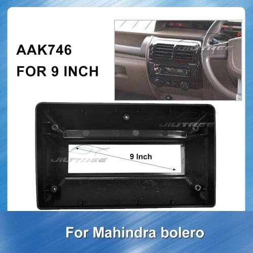 9 inch Car Radio Fascia Audio Frame For mahindra bolero Car refitting DVD frame GPS Navigation plate panel Frame Fascias