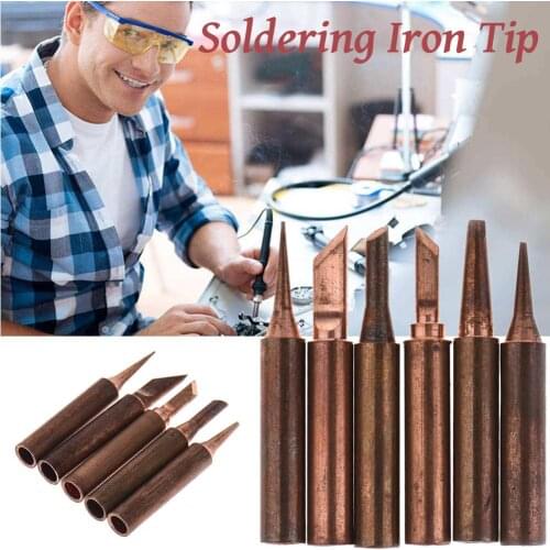 936 Soldering Iron Tip Pure Red Copper 900M-T-K B D I Pure Copper Soldering Bit
