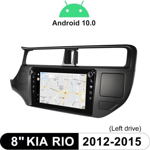 Android 10 Car Radio Head Unit GPS Naviagtion Multimedia Player 8'' Stereo Tape Recorder Carplay Bluetooth For Kia Rio 2012-2015
