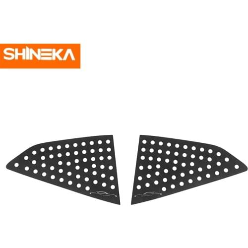 SHINEKA Car Rear Window Decoration Cover For Camaro Car Rear Window Blinds Side Tuyere Louvers Vent For Chevrolet Camaro 2016
