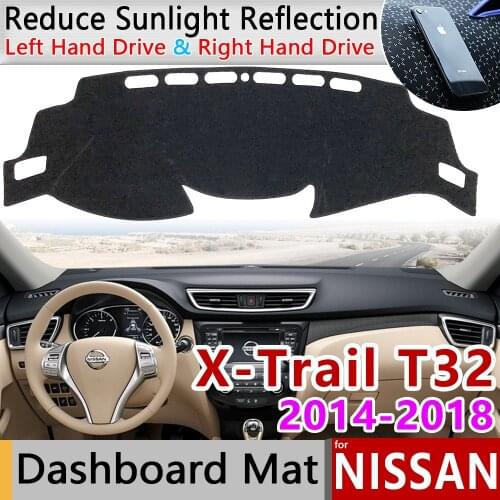 For Nissan X-Trail T32 2014~2018 Anti-Slip Mat Dashboard Cover Pad Sunshade Dashmat Accessories 2015 2016 2017 X Trail XTrail