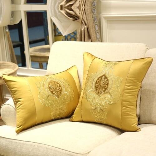 DUNXDECO Cushion Cover Decorative Pillow Case Classical Traditional European Flora Luxury Embroidery Sofa Chair Coussin