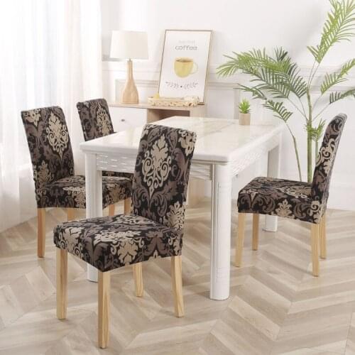 Printed Chair Cover Elastic Stretch Dining Chair Slipcovers for Kitchen Wedding Home Decoration housse de chaise