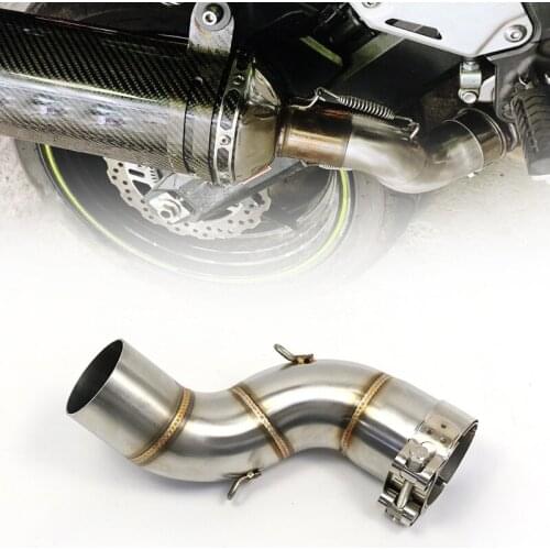 JIUWAN 1pc Motorcycle Exhaust Muffler Middle Pipe Link Pipe Connector Adapter for Kawasaki Z900 Motorcycle Motified Accessories