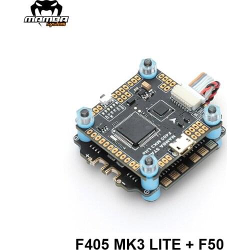 DIATONE MAMBA F405 MK3 LITE 50A MPU6000 F4 Flight Controller 50A BLHELIS 4in1 ESC 3-6S Flight Controller Stack for FPV Drones