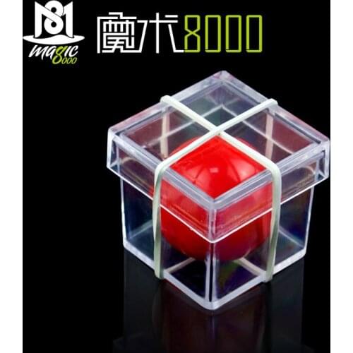 1 Set Magia Props Ball Penetrating Through Box Professional Magician ConJuring Funny Magic Tricks Childrens Toy