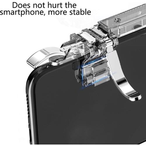 K19 Mobile Game Controller Gaming Trigger Controller Gamepad Fire Button Handle for PUBG iOS Android Compatible with 4-7'' Phone